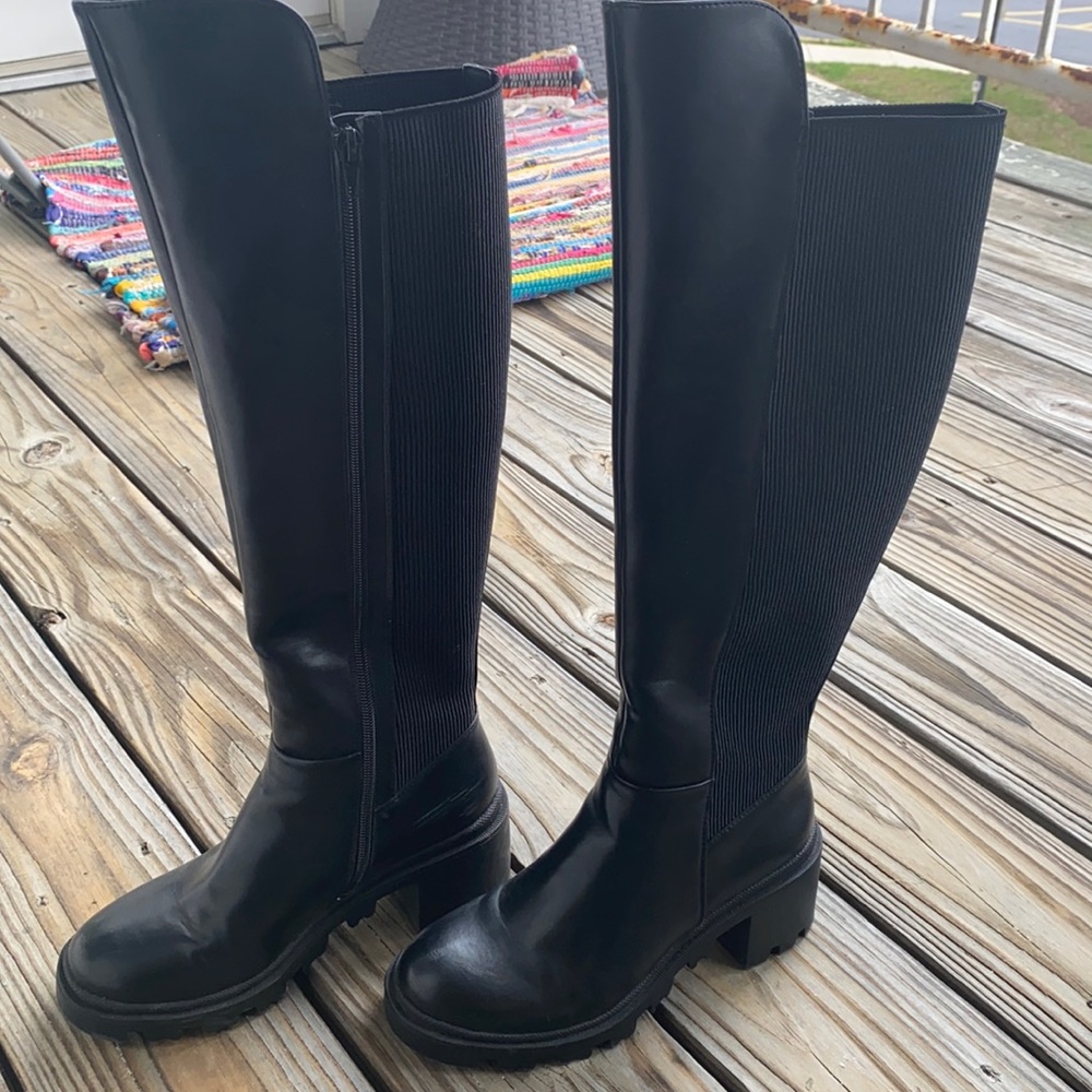 Tall black boots